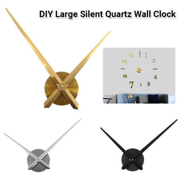 DIY Large Silent Quartz Wall Clock Movement Hands Mechanism Repair Parts Tool