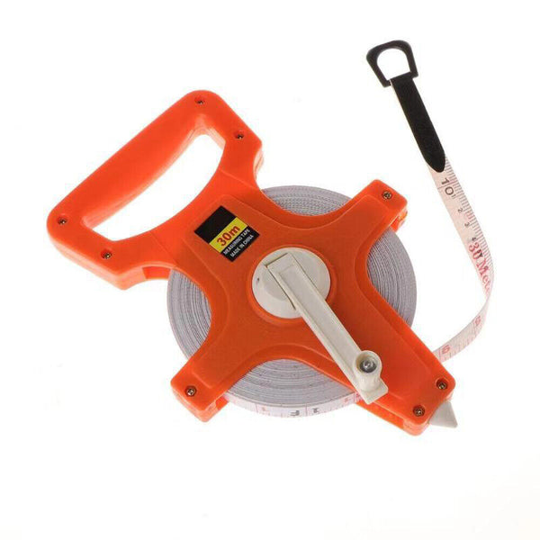 Tape measure 30M 50M 100M Fiberglass Open Reel Measuring Metric Imperial new AU