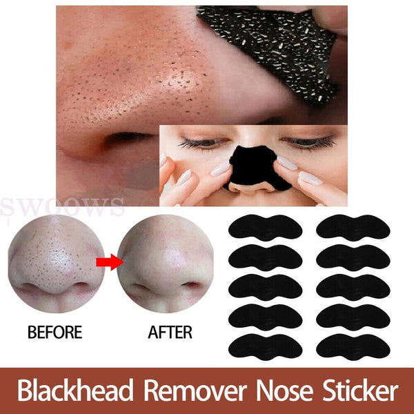 Up 100x Blackhead Remover Strips Face Clean Deep Pore Peel Off Sticker Acne Mask