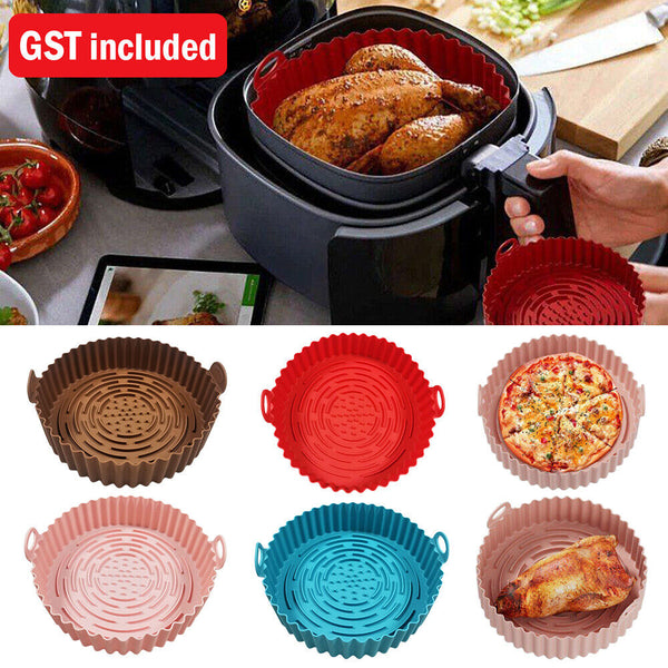 Non-Stick Air Fryer Silicone Pot Air Fryer Basket Liner Reusable Baking Tray Mat