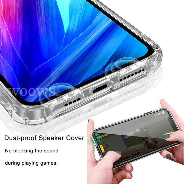 Clear Shockproof Bumper Back Case Cover For iPhone 14 Pro 13 Pro Max