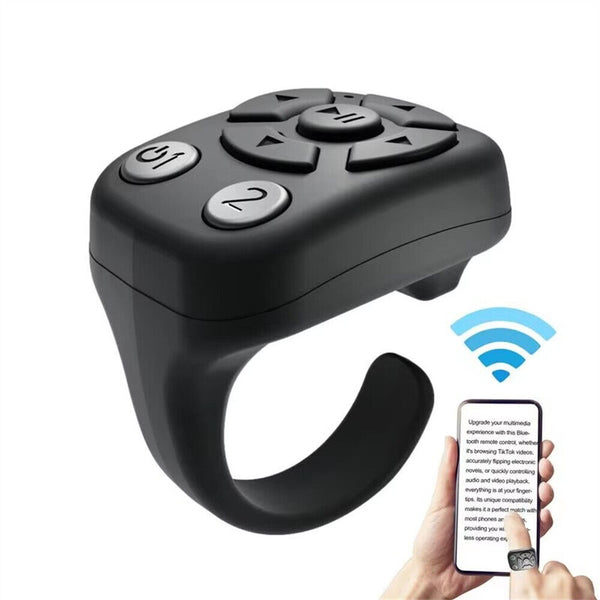 Tiktok Remote Ring Auto Camera Shutter Smart Page Turner Bluetooth Scrolling