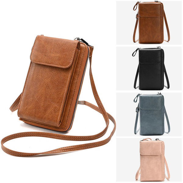 Women Mobile Phone Bag PU Leather Purse Wallet Shoulder Pouch Small Crossbody AU