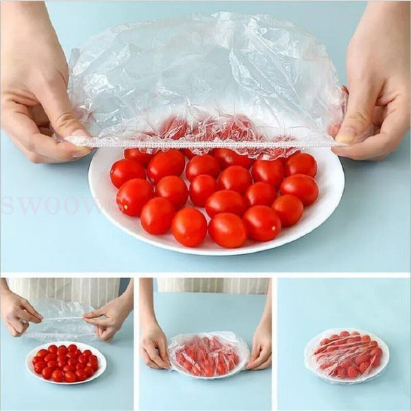 50-300x Food Cover Elastic Wrap Sealing Bag Kitchen Bowl Lids Fresh Keeping Bags