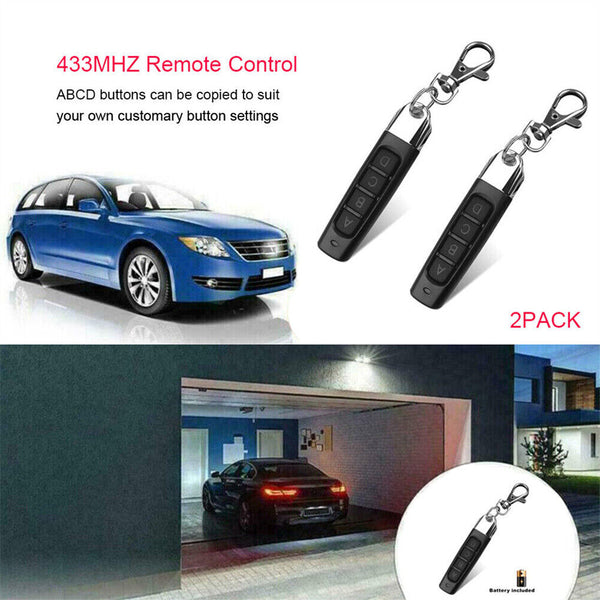 Universal 433MHZ Remote Control Garage Door Gate Car Cloning Wireless Key Fob AU