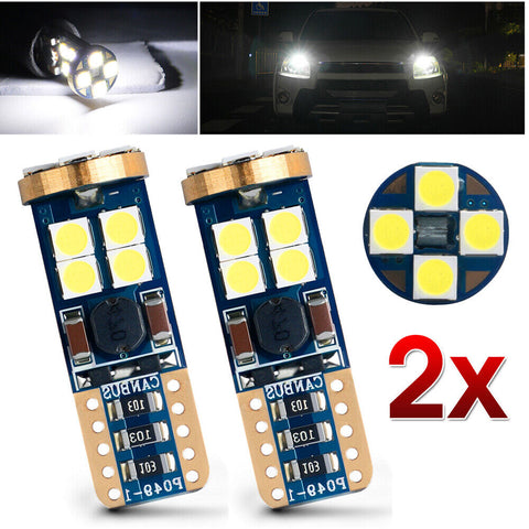 2X T10 W5W 3030 LED W5W CANBUS INDICATOR DECODE WHITE LIGHT BULB