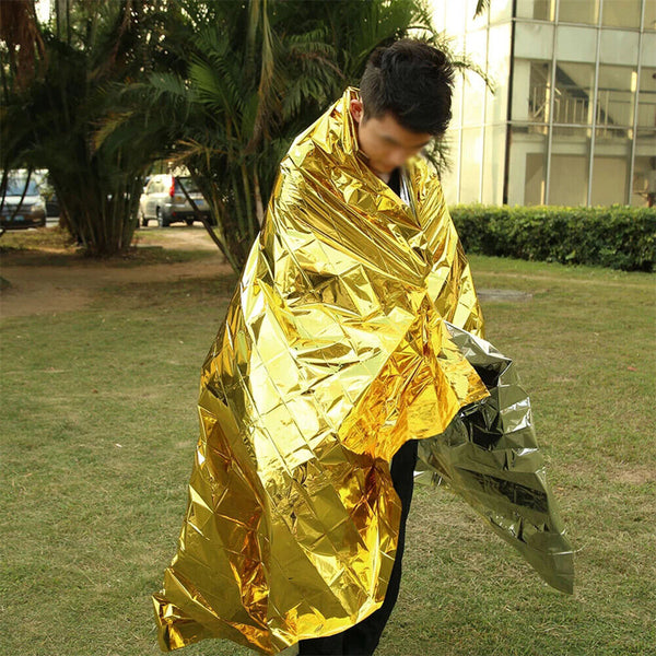 1-3x Space Blanket Thermal Thermo Foil Emergency Camping Rescue First Aid