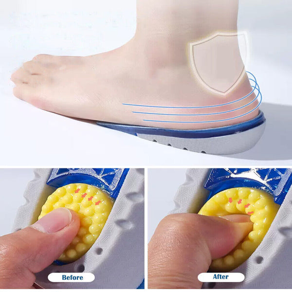 Unisex Insole Heel Lift Insert Shoe Pad Height Increase Elevator Taller Cushion