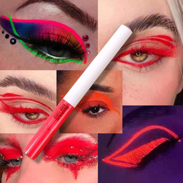 Waterproof Liquid Eyeliner Pen Long Lasting Neon Fluorescent Eye Liner Makeup AU