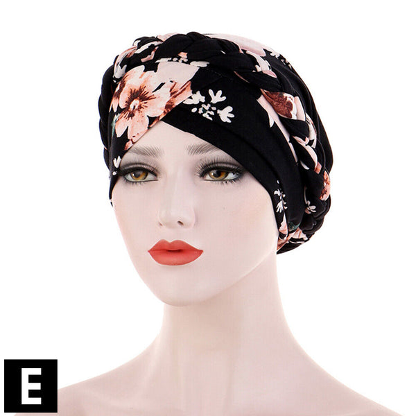 Women's Floral Chemo Cap Cancer Hat Muslim Hair Scarf Turban Hijab Head Wrap NEW