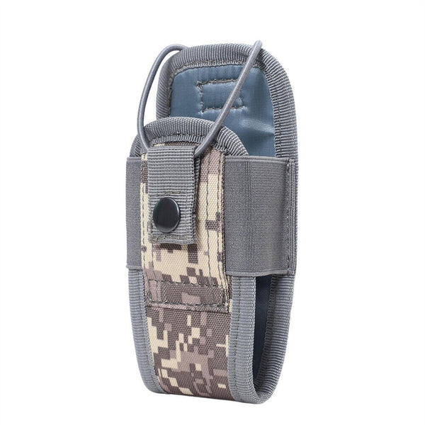 1/2x Tactical Radio Holder Outdoor Walkie Talkie Pouch Case Belt Holster Bag