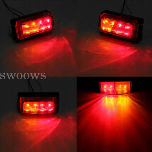 Red Amber LED Clearance Lights Side Marker Lamp Trailer Truck Caravan Multi Volt