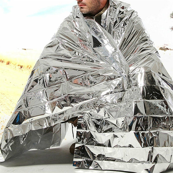 1-3x Space Blanket Thermal Thermo Foil Emergency Camping Rescue First Aid