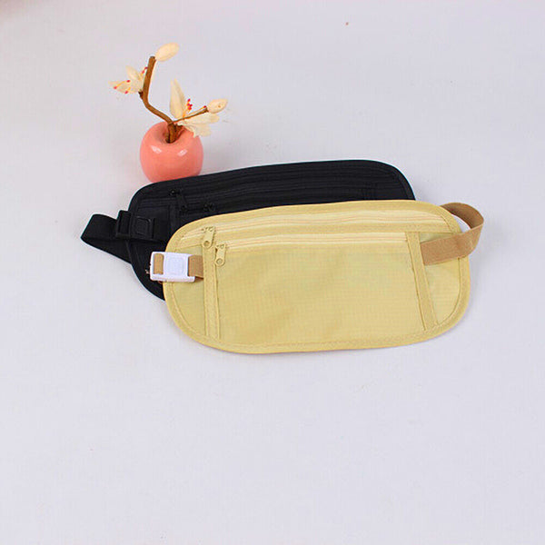 Travel Security Bag Waist Pouch Security Bags Money Belt Secure Card Wallet Bag