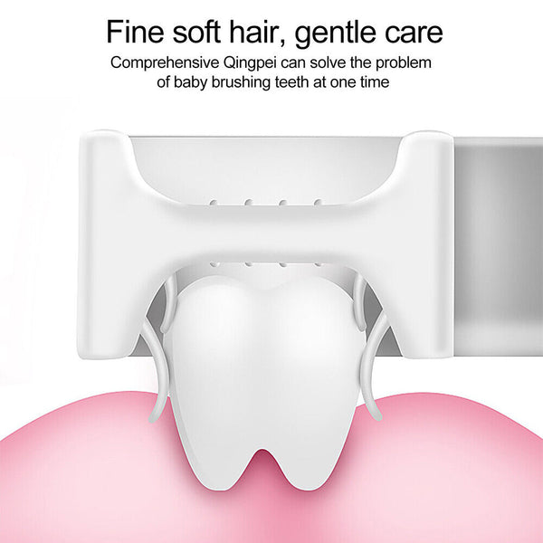 Kids U Shaped Toothbrush Soft Silicone Brush Head 360° Oral Teeth Cleaning Brush