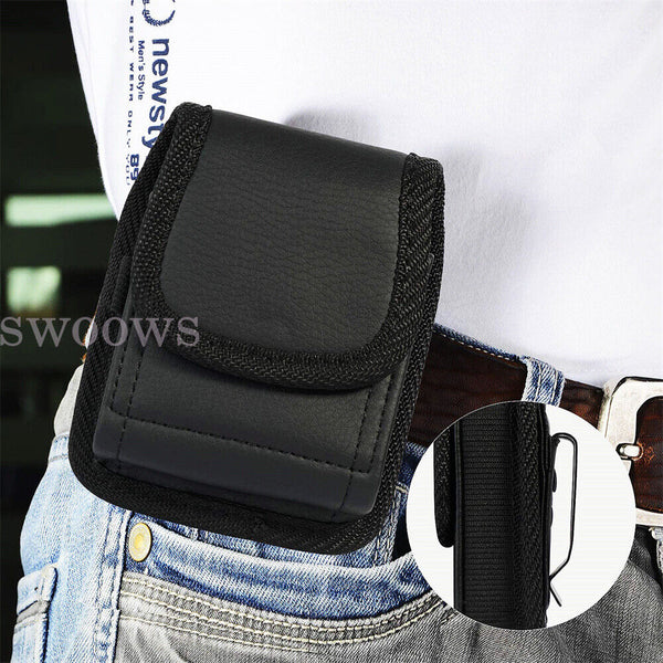 Leather Case Holster Pouch with Belt Clip For Samsung Galaxy Z Flip 3 4 5G