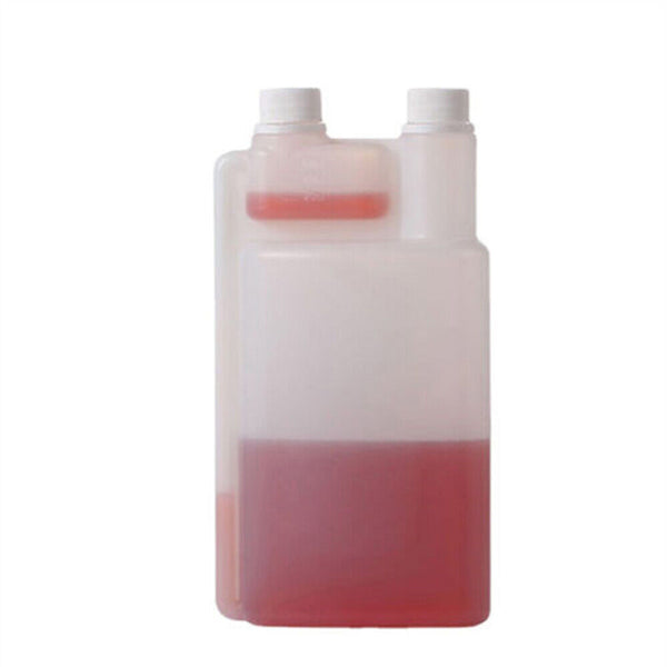 1/10x 3 Sizes Plastic Twin Chamber Bottle &Tamper Evident Cap Liquid Bottle