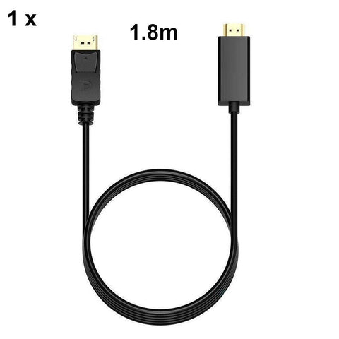 Display Port DP to HDMI Cable Male to Male HD 4K 1080P High Speed Display Port