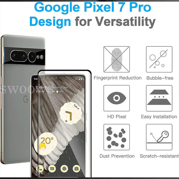 Premium Tempered Glass Screen Protector For Google Pixel 8 Pro 7 6 Pro