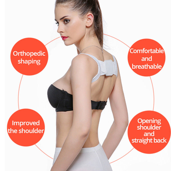 Posture Corrector Women Men Shoulder Brace Back Support Strap Belt Adjustable