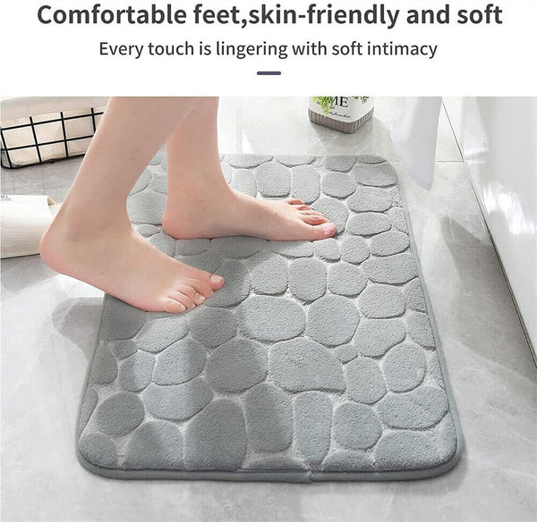 Non-slip Bathroom Carpet Super Absorbent Memory Foam Shower Bath Mat Door Mat