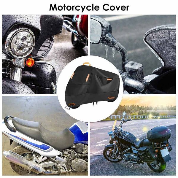 XXL Waterproof Motorcycle Motorbike Cover Outdoor Rain Dust UV Protector