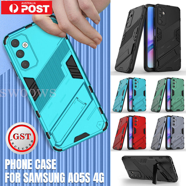 Shockproof Hybrid Armor Magnetic Stand Hard Dual Case For Samsung Galaxy A05s 4G