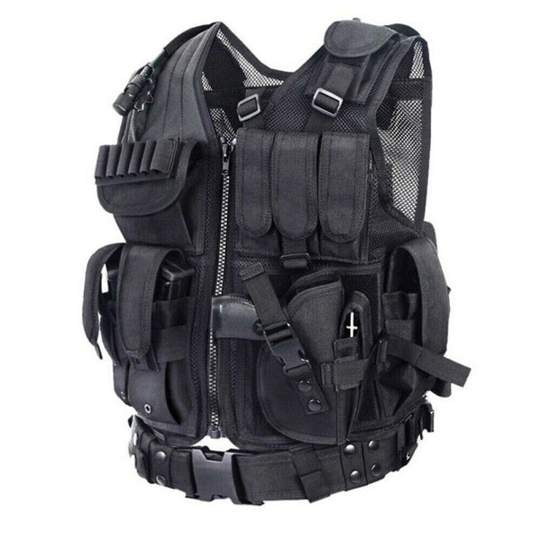 Tactical Vest Airsoft Military Hunting Molle Combat Assault Paintball Carrier AU