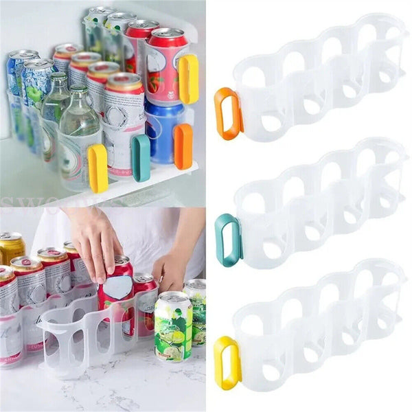 1/3PCS Beer Soda Can Storage Holder Kitchen Fridge Space Saver Organizer