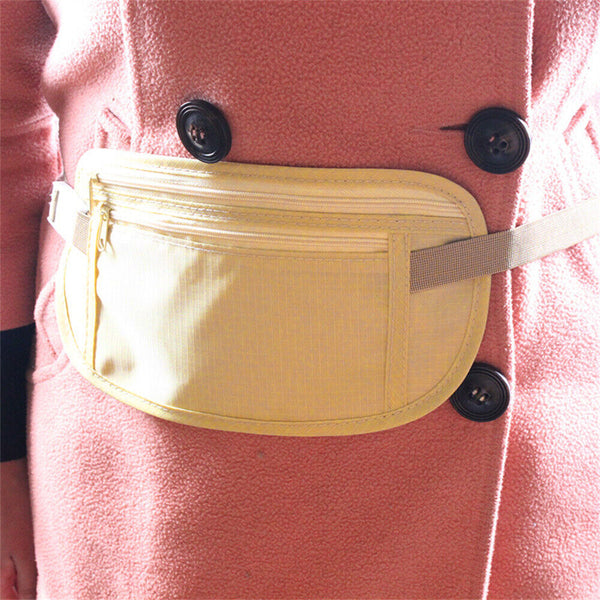 Travel Waist Pouch for Passport Money Ticket Belt Bag Hidden Security Wallet NEW