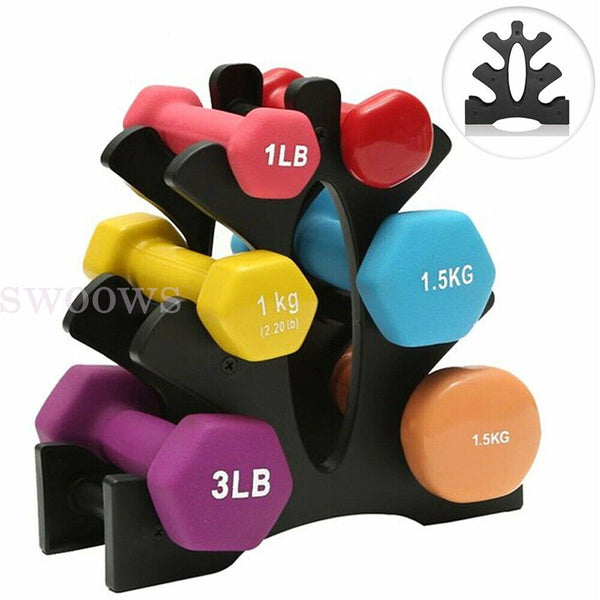 Dumbbell Rack Stand 3 Tier Dumbbell Bracket Weight Stand Rack Storage