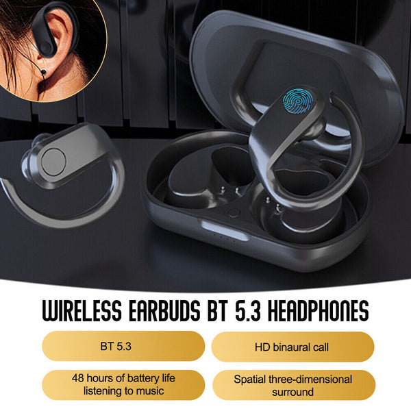 Wireless Bluetooth Earphones Headphones Sport Gym Earbuds with Mic Sweatproof AU