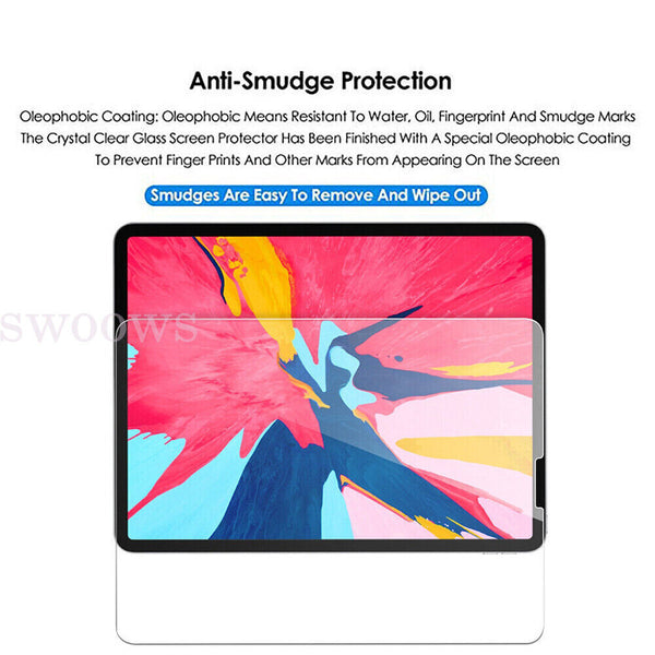 1/2 Full Coverage Tempered Glass Screen Protector For Apple iPad Air 4 Gen 10.9