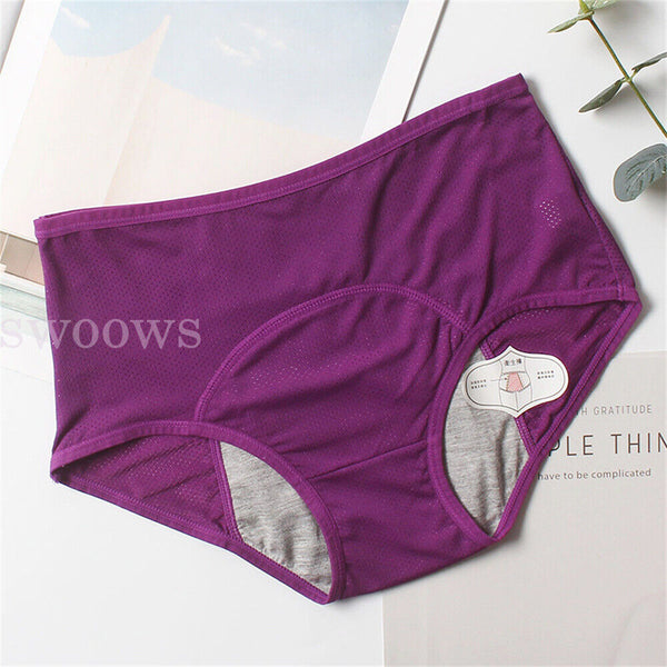 Pants Menstrual Pants Underwear Mesh Leakproof High Waist Protective for Women