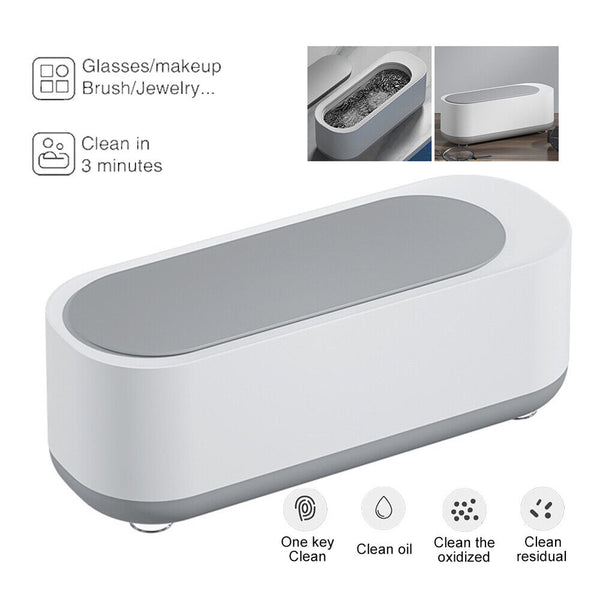 Stainless Steel Ultrasonic Cleaner Sonic Wave Tank Glasses Jewelry Bath Cleaner