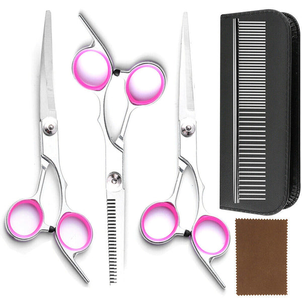 7" Professional Pet Dog Grooming Scissors Shear Hair Cutting Set Curved Tool