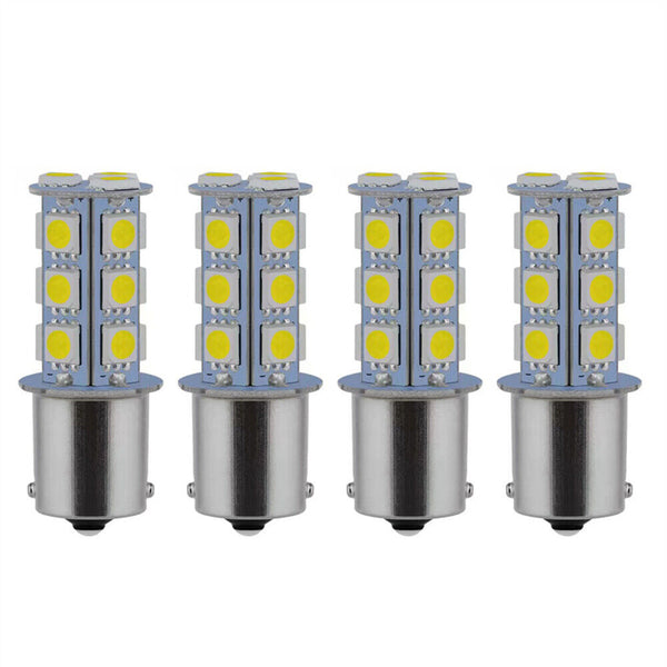 4x LED Light Bulb 1156 BA15S Brake Reverse Turn Stop Tail Car White Globe 12V AU