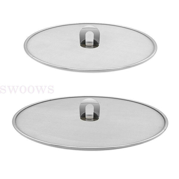 Anti Splatter Guard Oil Net Splash Cover Pan Screen Kitchen Cooking Frying 2size