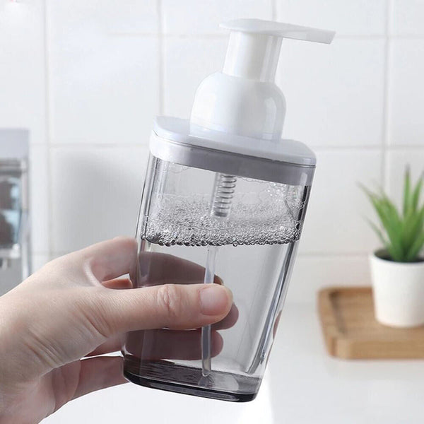 Empty Plastic Foaming Hand Soap Bath Dispenser Foam Pump Liquid Bottle Kitchen