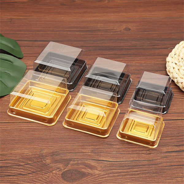 50pcs Size S/M/L Square Moon Cake Dessert Mooncake Packaging Box Container AU