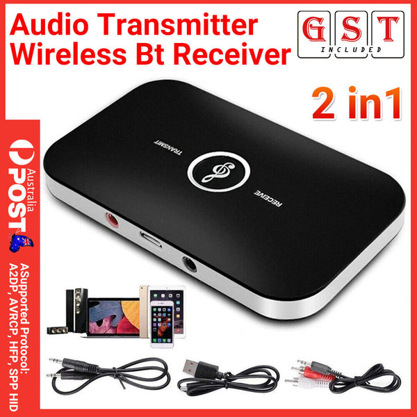 2 in1 Audio Transmitter Wireless Bluetooth Receiver 3.5MM RCA Music HIFI Adapter