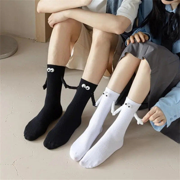 Magnetic Hand Holding Socks 2023, Hand In Hand Socks, Couple Holding Hands Socks