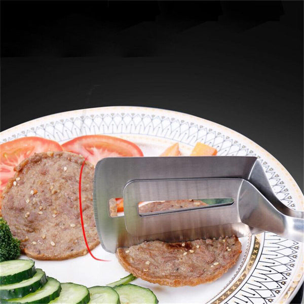 Stainless Steel BBQ Tongs Barbecue Grill Food Clip Ice Tong Meat Salad Clamp