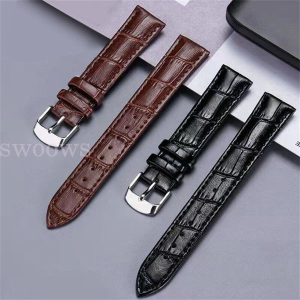 22mm 20mm Universal Quick Release Crocodile Pattern Leather Watch Band Strap