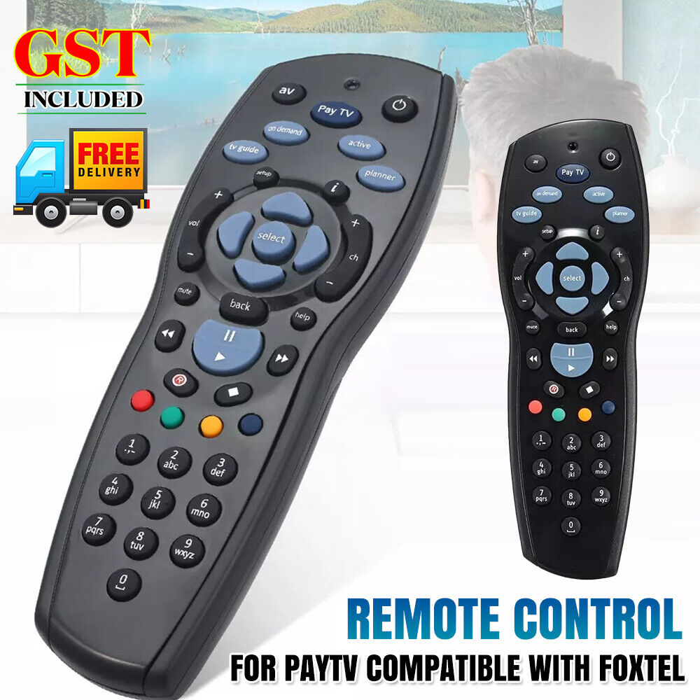 PayTV Remote Control Compatible with Foxtel Standard IQ IQ2 IQ3 IQ4 HD - Black