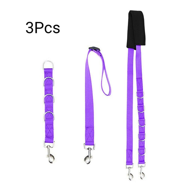 3Pcs Dog Grooming Harness Strap Pet Noose Adjustable Lead Safety Belt