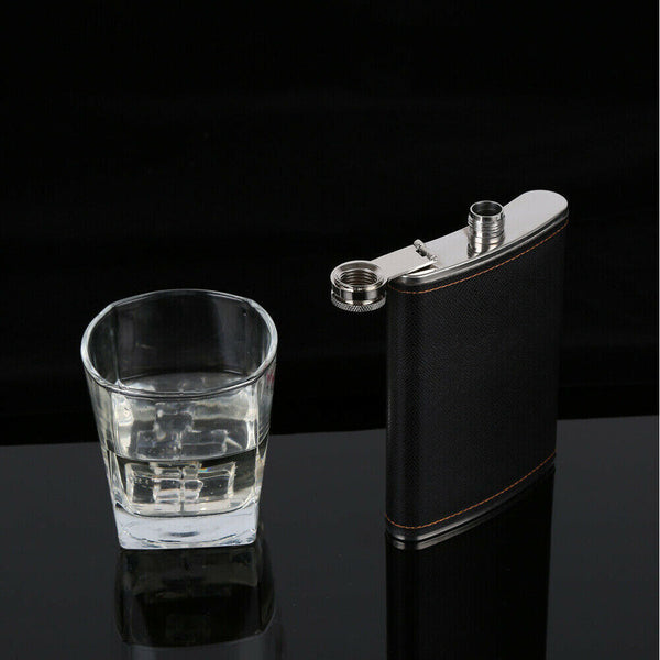 Stainless Steel Pocket Hip Flask Alcohol Whiskey Liquor Screw Cap 5-9 OZ