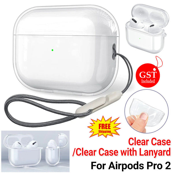 Clear Case Cover Soft Waterproof Holder Strap Lanyard For Airpods Pro 2 2022 3rd