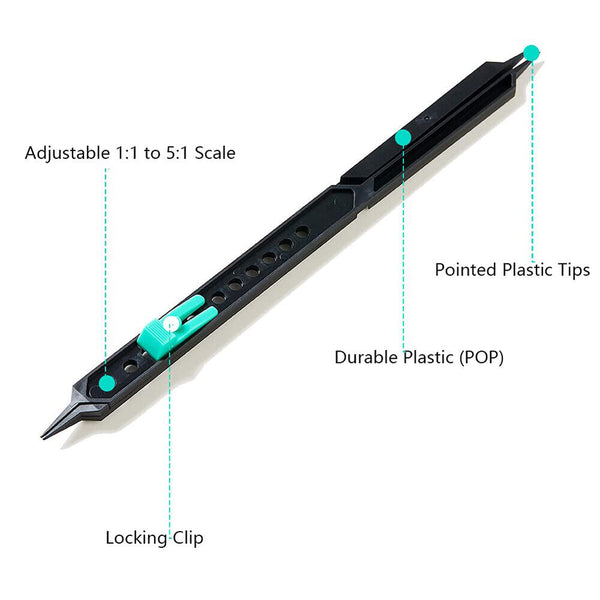 NEW 10 Inches Proportional Scale Divider Drawing Tool For Artists Adjustable