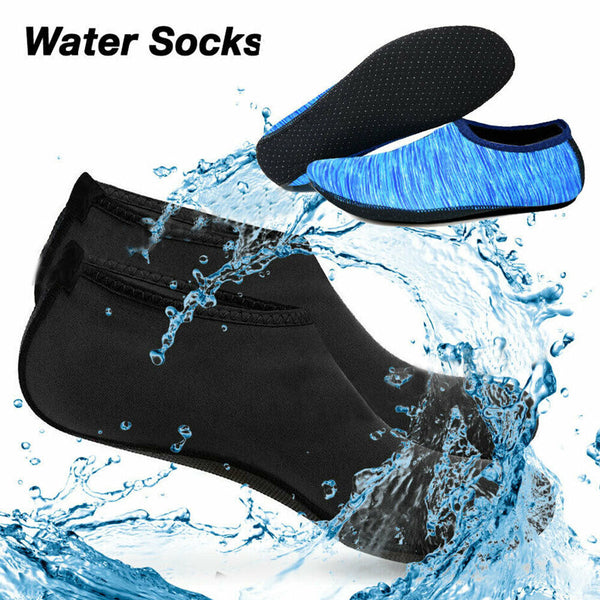 Unisex Water Shoes Slip On Aqua Socks Diving Wetsuit Non-slip Swimming Beach AU